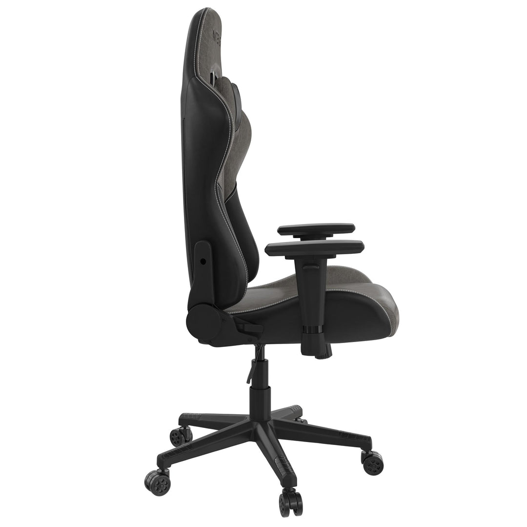 Quantum Gaming and Office 2-Tone Faux Leather High Back Chair - Black - 1-Seater