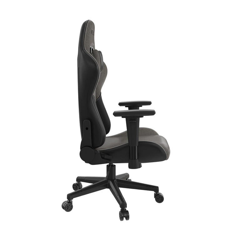 Quantum Gaming and Office 2-Tone Faux Leather High Back Chair - Black - 1-Seater