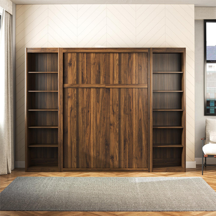 Paramount Tall 6-Shelf Open Storage Tower Bookcase - Columbia Walnut