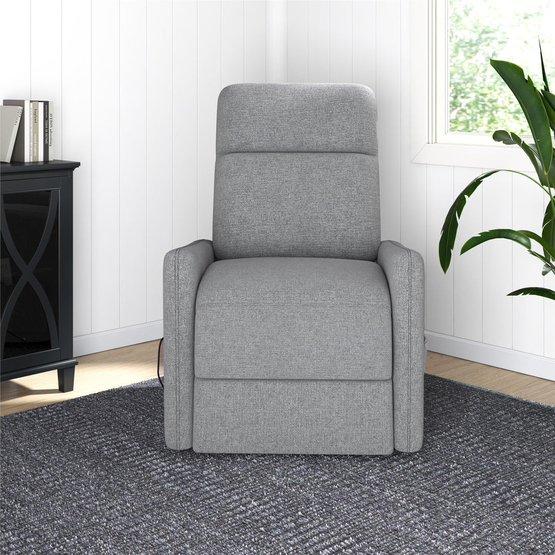 Kai Power Recliner Chair with Massage and Heat - Dark Gray - 1-Seater