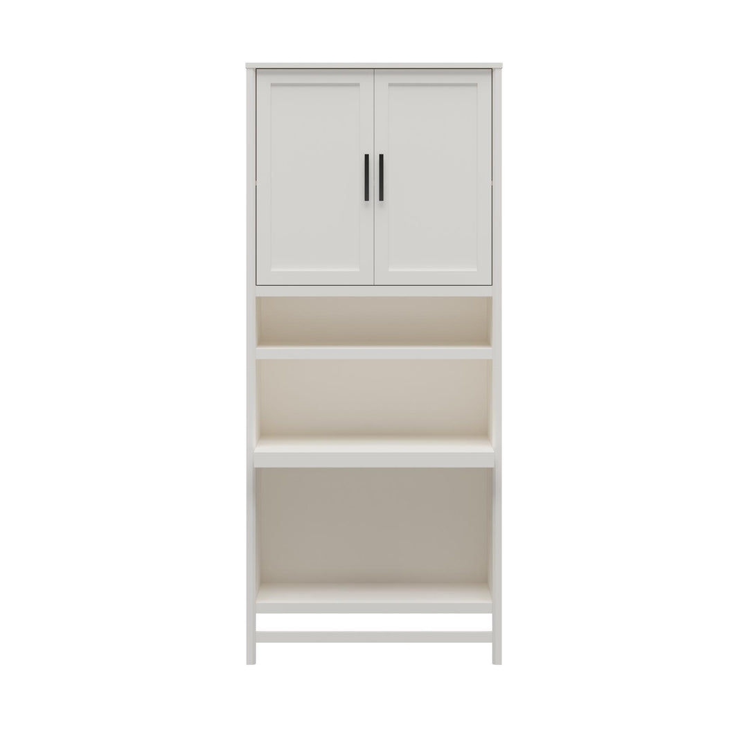 Luxe 5-Shelf Closet Vanity Tower - Ivory Oak