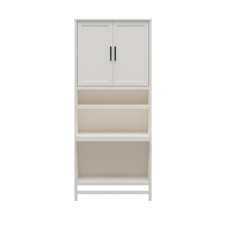 Luxe 5-Shelf Closet Vanity Tower - Ivory Oak