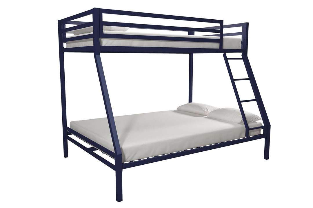 Lara Premium Twin over Full  Metal Bunk Bed - Blue - Twin-Over-Full