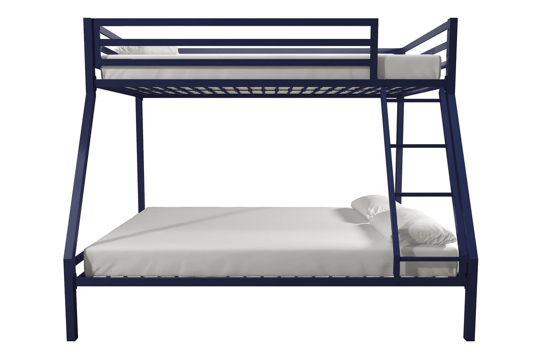 Lara Premium Twin over Full  Metal Bunk Bed - Blue - Twin-Over-Full