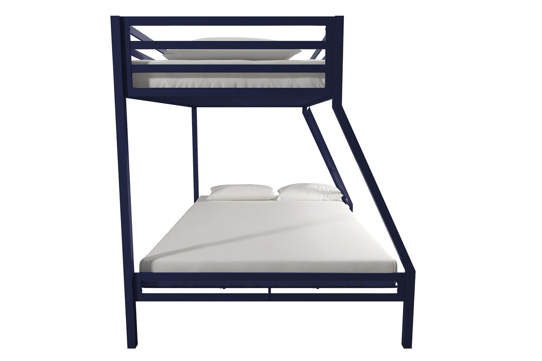 Lara Premium Twin over Full  Metal Bunk Bed - Blue - Twin-Over-Full