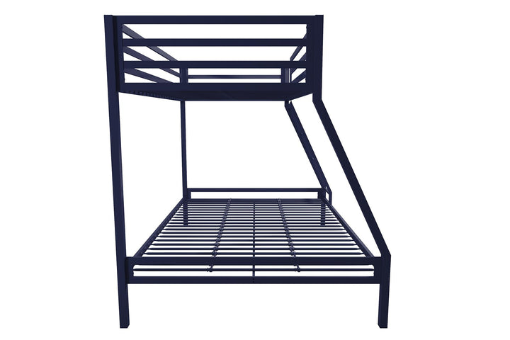 Lara Premium Twin over Full  Metal Bunk Bed - Blue - Twin-Over-Full