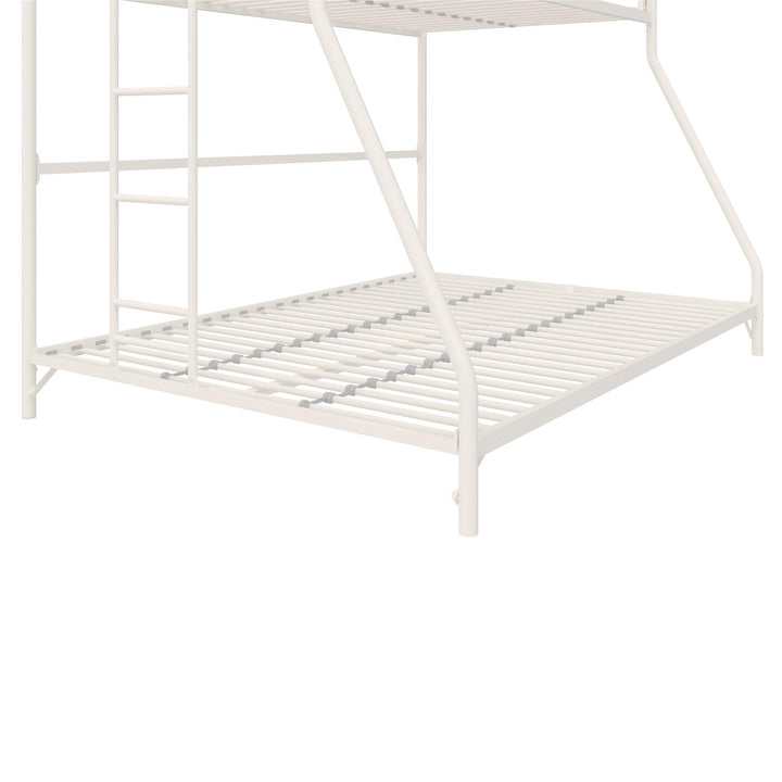 Daven Easy Assembly Metal Bunk Bed - Off White - Twin-Over-Full