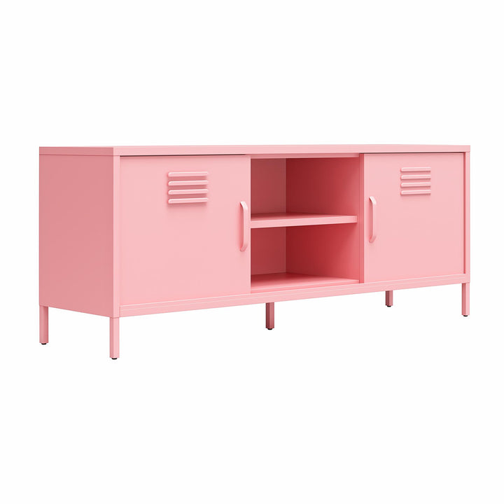 Cache Metal Locker-Style TV Stand for TVs up to 65" - Bashful