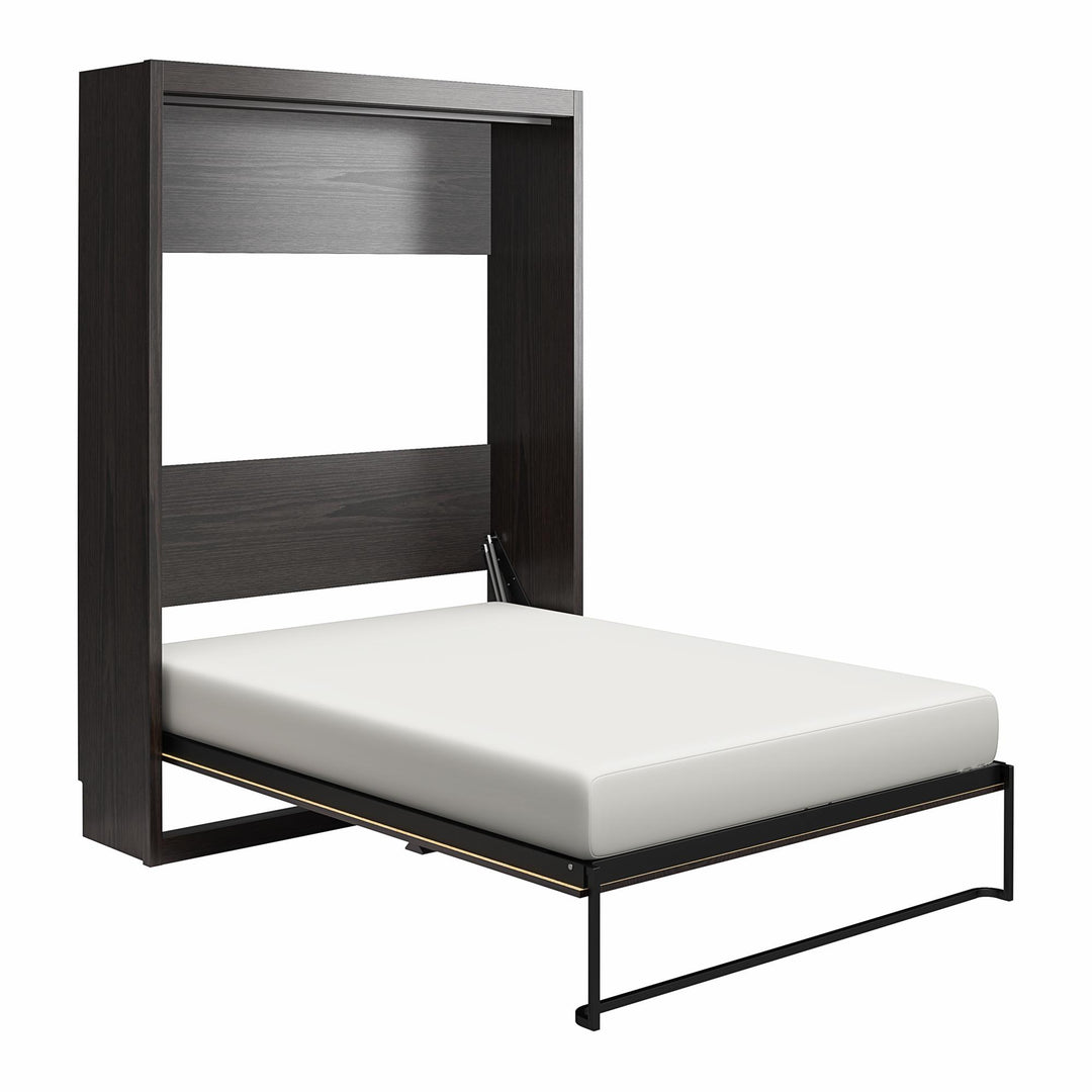 Paramount Queen Murphy Bed with 8" Memory Foam Mattress - Espresso - Queen