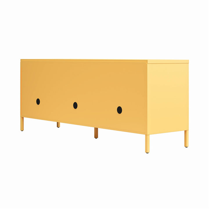 Cache Metal Locker-Style TV Stand for TVs up to 65" - Yellow