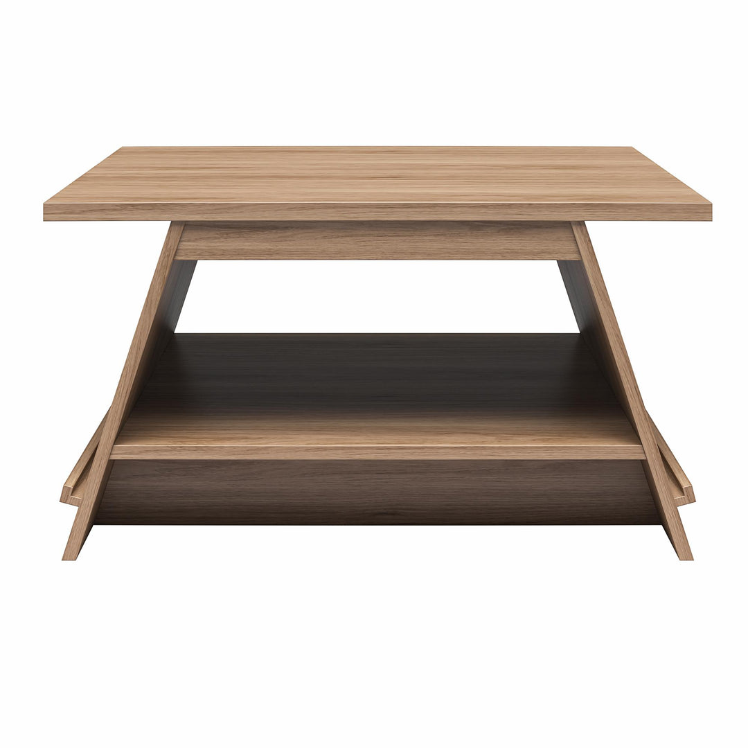 Danton A-Frame Coffee Table with Magazine Perch - Danish Walnut