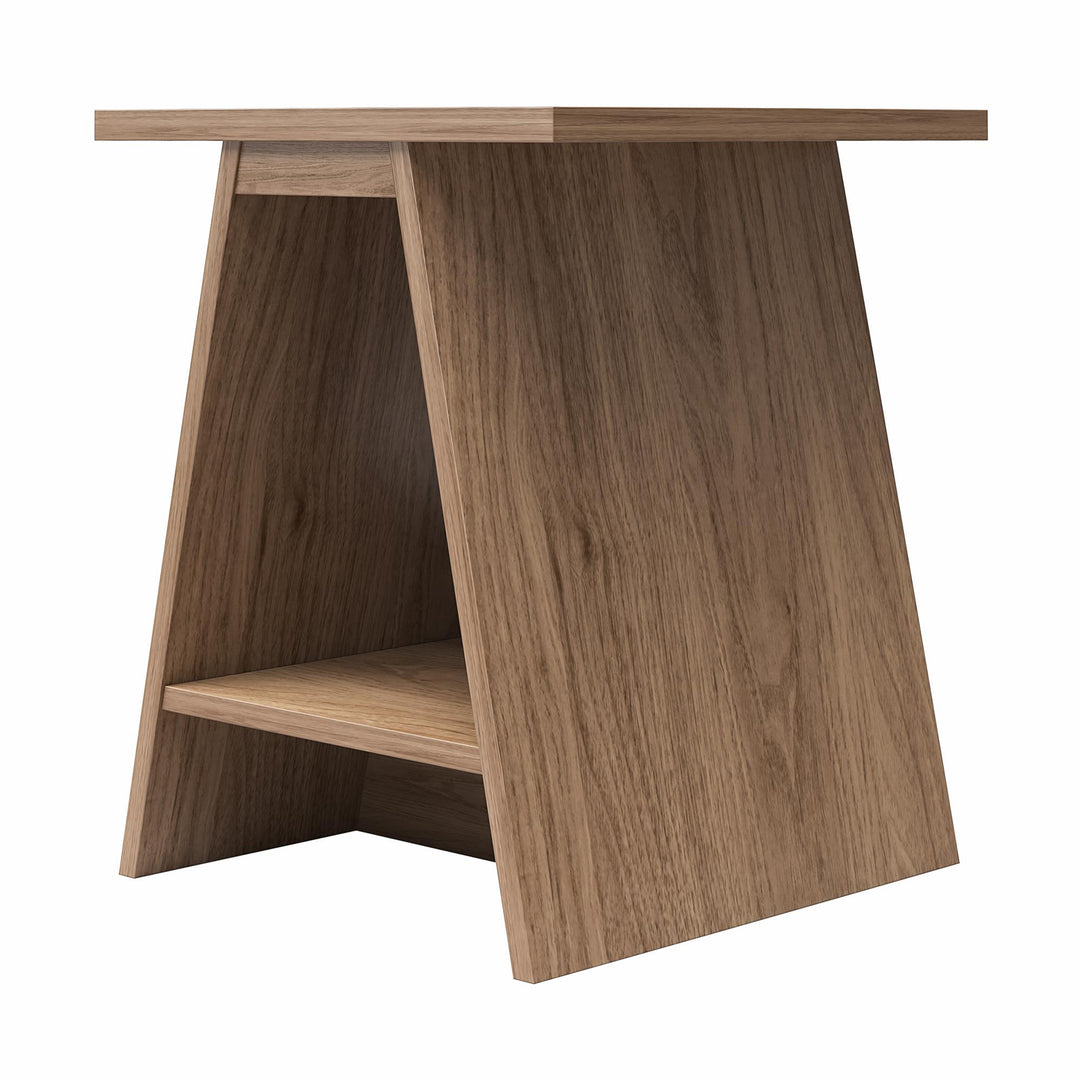 Danton A-Frame End Tables, Set of 2 - Danish Walnut