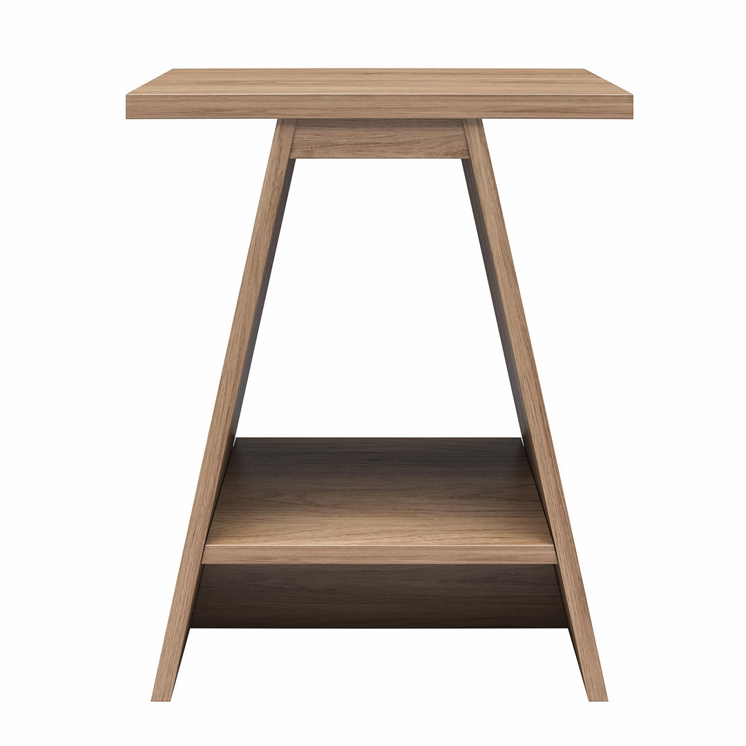 Danton A-Frame End Tables, Set of 2 - Danish Walnut