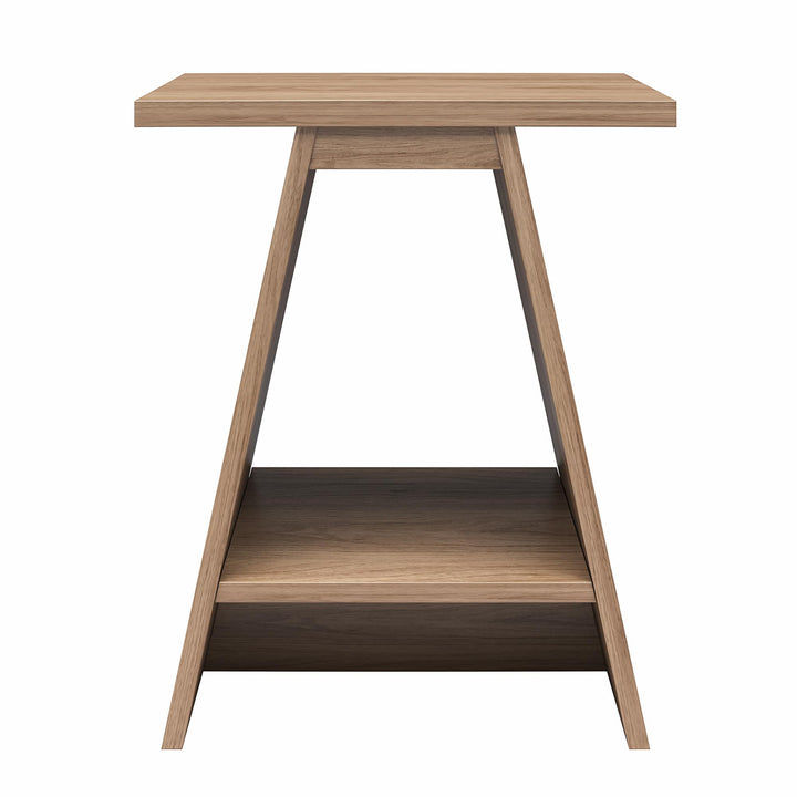 Danton A-Frame End Tables, Set of 2 - Danish Walnut