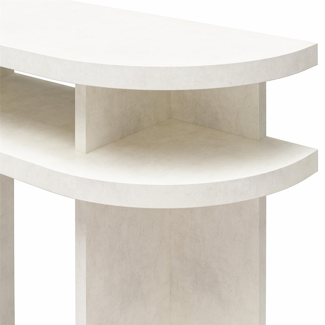 Daytona Modern Console Table - Plaster