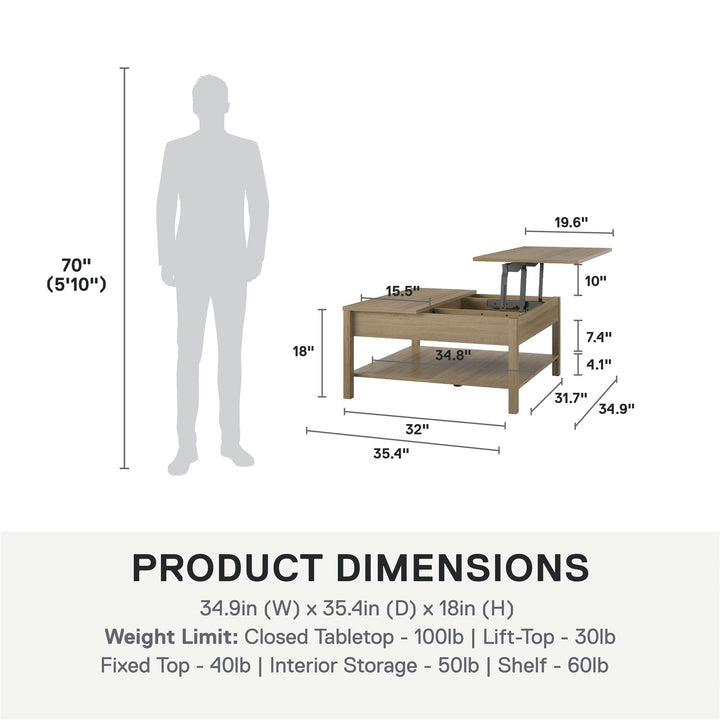 Wimberly Lift Top Coffee Table - Natural