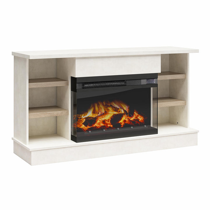 Oslo Fireplace Console for 65" TVs - Plaster