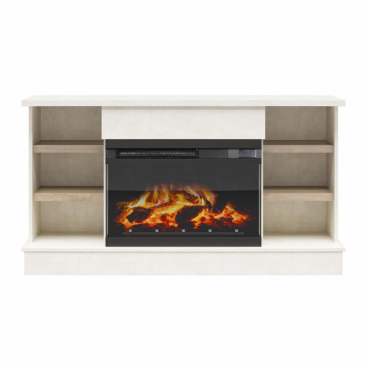 Oslo Fireplace Console for 65" TVs - Plaster