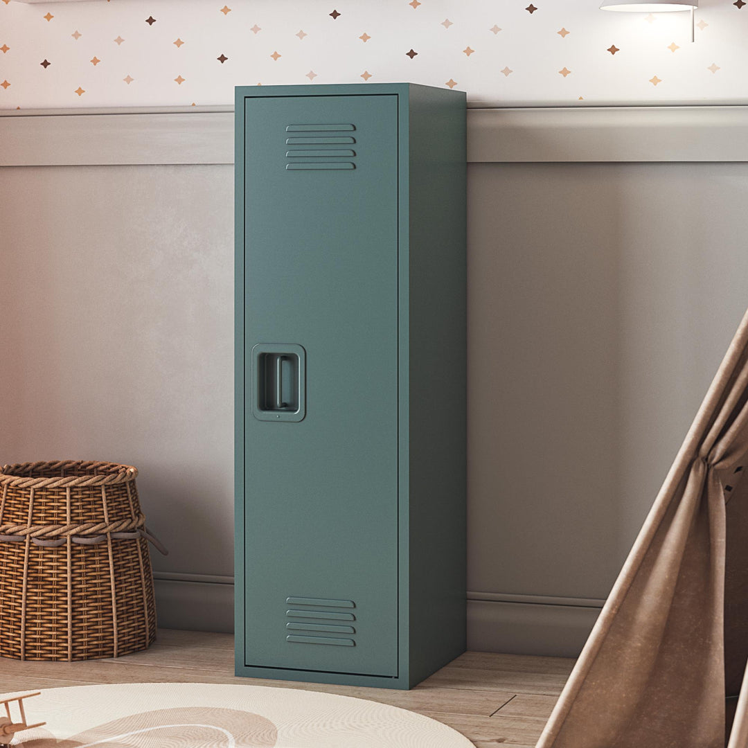 Casey Kids Tall Metal Storage Locker - Hunter Green