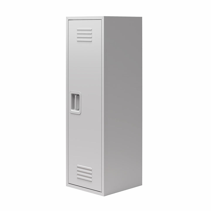 Casey Kids Tall Metal Storage Locker - Dove Gray