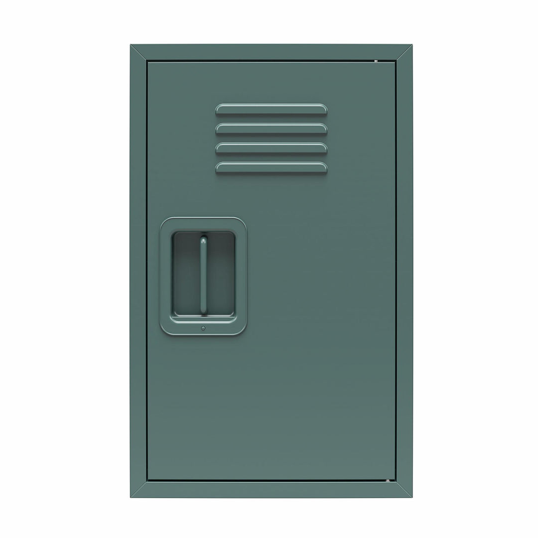 Casey Kids Stackable Mini Metal Storage Locker - Hunter Green