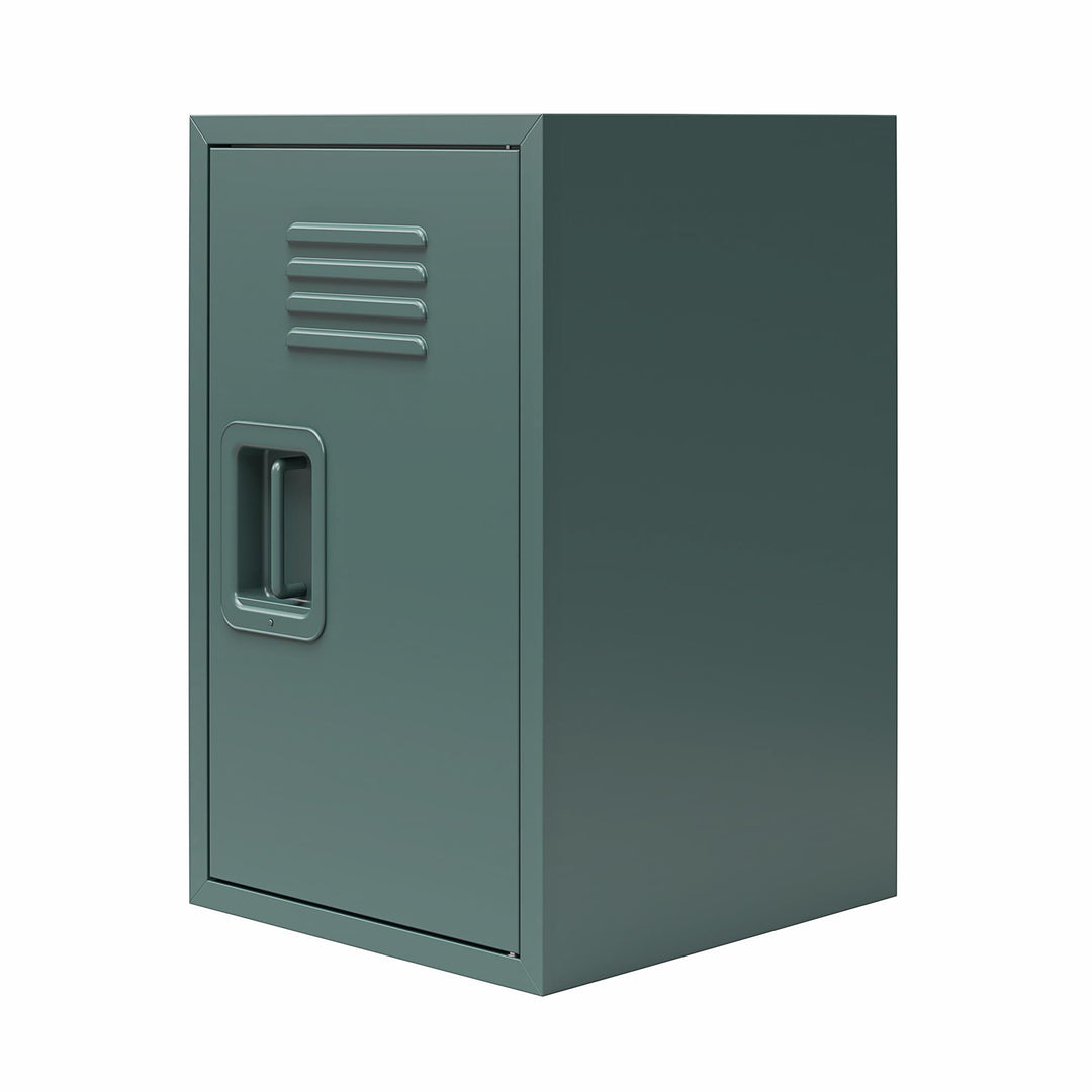 Casey Kids Stackable Mini Metal Storage Locker - Hunter Green