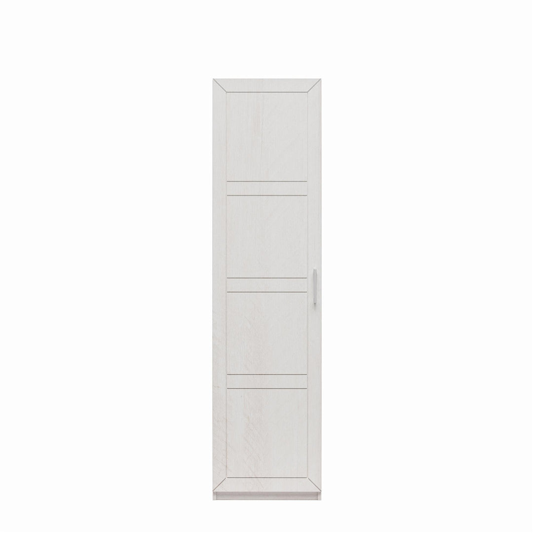 Perry Park Modular Bundle Wardrobe Shelving Unit with Drawer and Membrane Door Kit - Ivory Oak