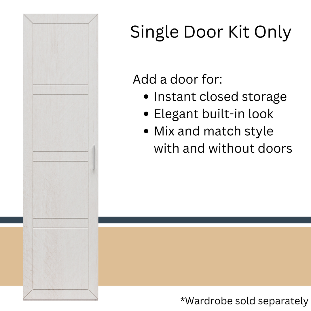 Perry Park Modular Membrane Press Single Door Kit - Ivory Oak