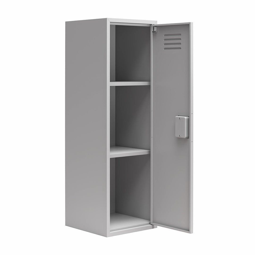 Casey Kids Tall Metal Storage Locker - Dove Gray