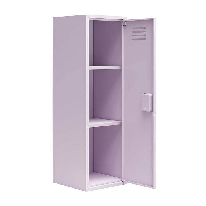 Casey Kids Tall Metal Storage Locker - Lavender