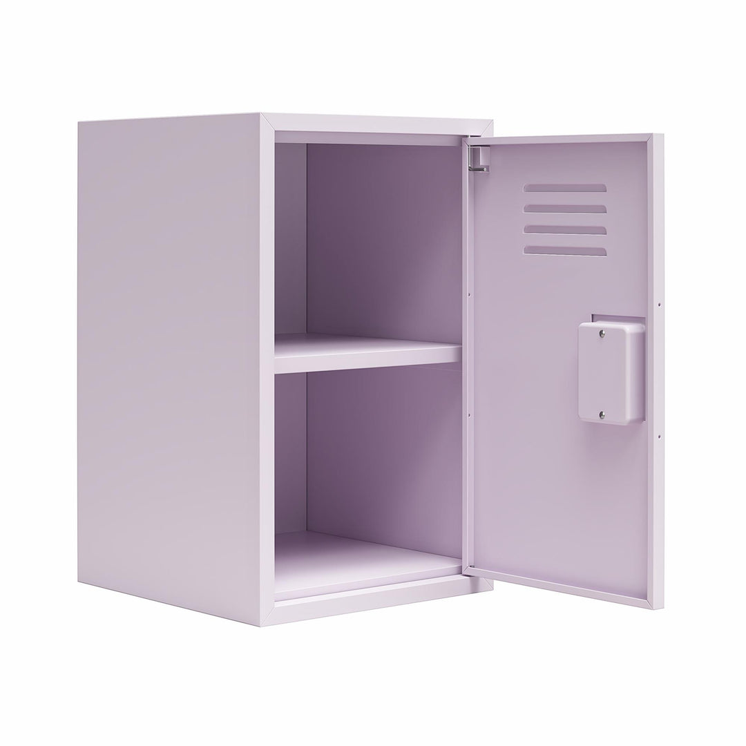 Casey Kids Stackable Mini Metal Storage Locker - Lavender