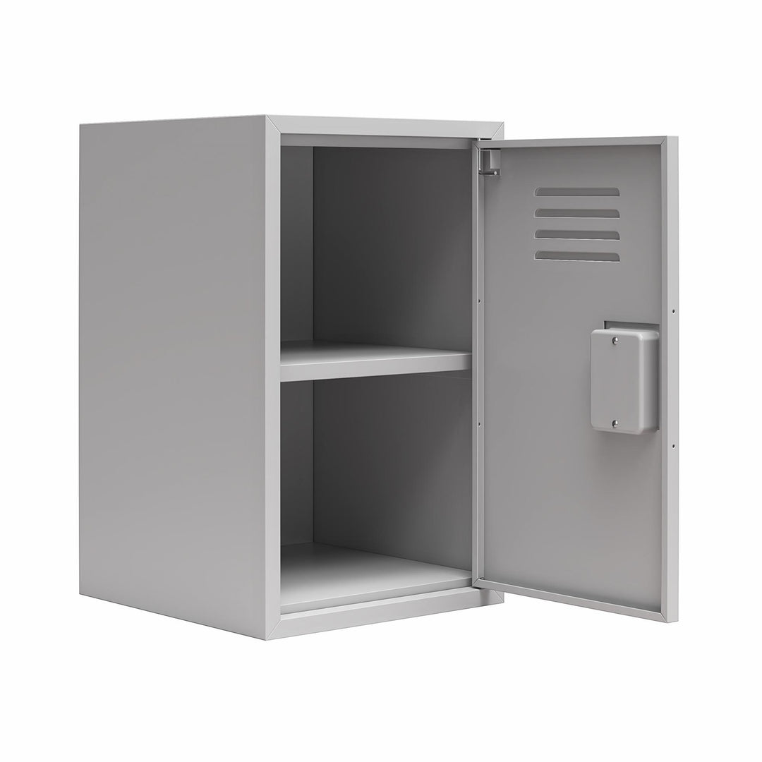 Casey Kids Stackable Mini Metal Storage Locker - Dove Gray