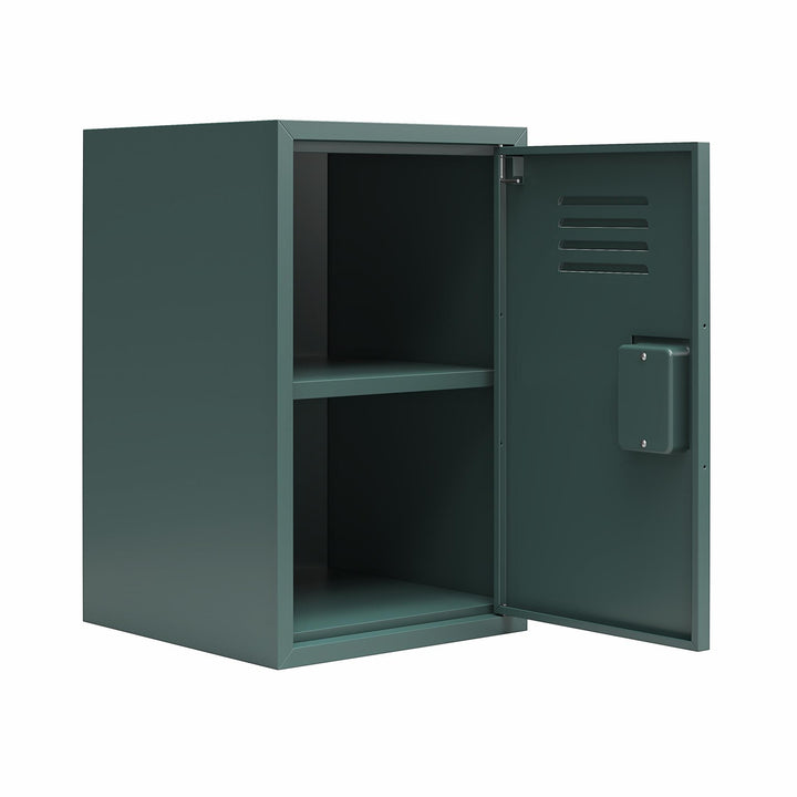 Casey Kids Stackable Mini Metal Storage Locker - Hunter Green