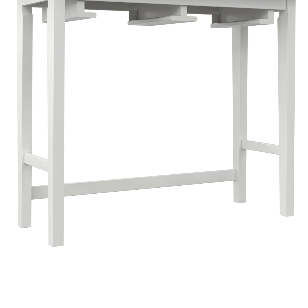 Bryna 3 Piece Hanging Counter Height Dining Stool Set - White