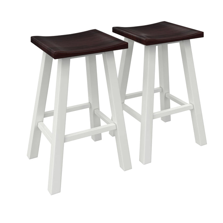 Bryna 3 Piece Hanging Counter Height Dining Stool Set - White