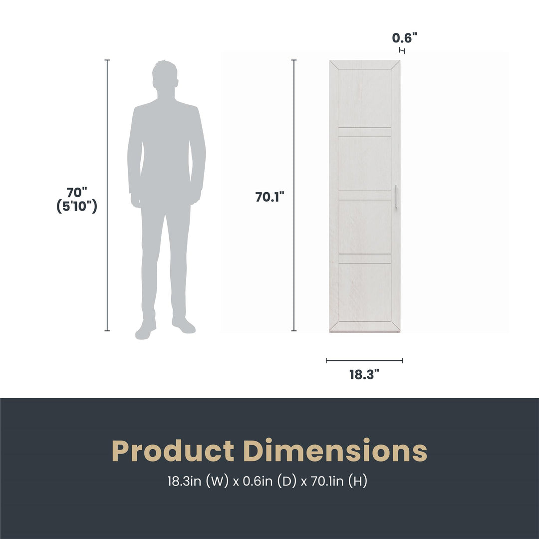 Perry Park Modular Membrane Press Single Door Kit - Ivory Oak