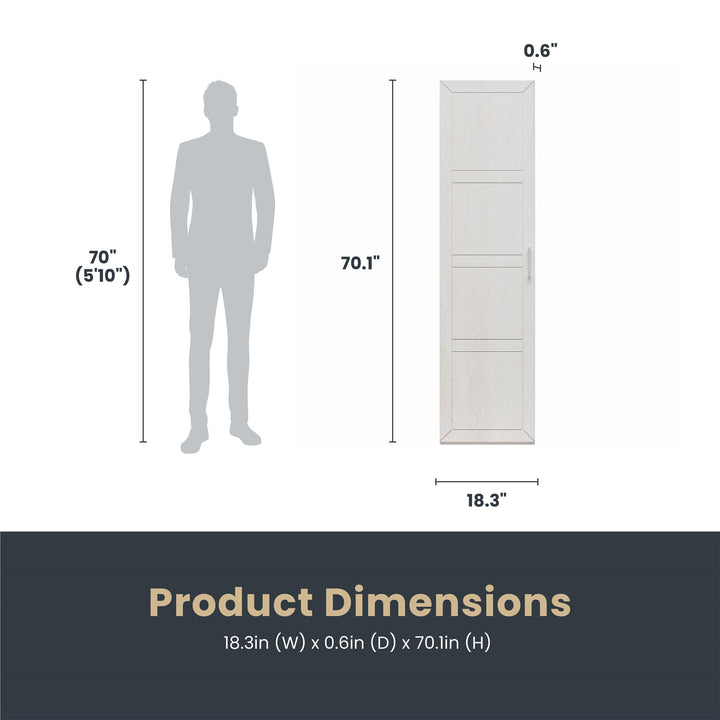 Perry Park Modular Membrane Press Single Door Kit - Ivory Oak