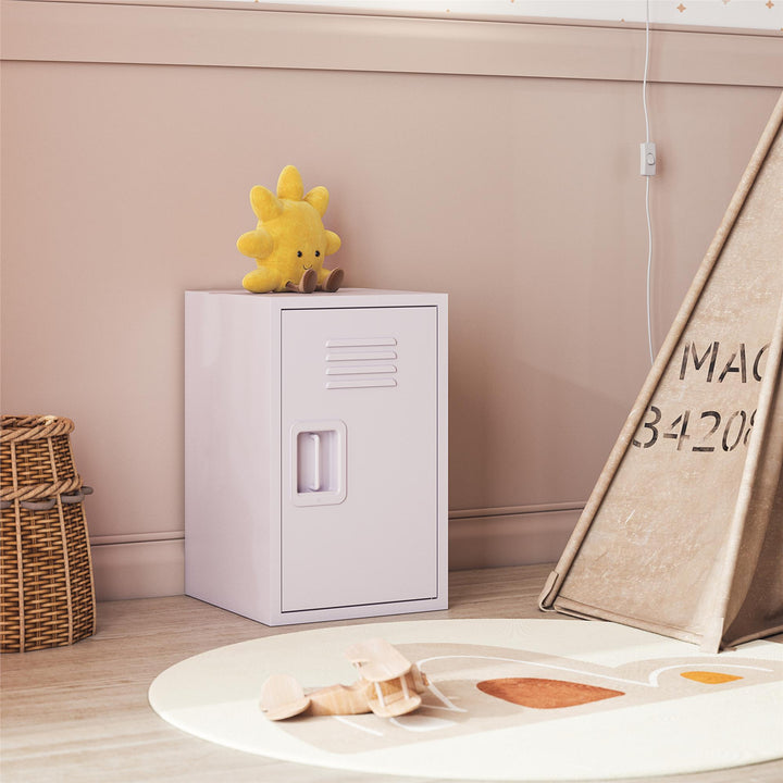 Casey Kids Stackable Mini Metal Storage Locker - Lavender