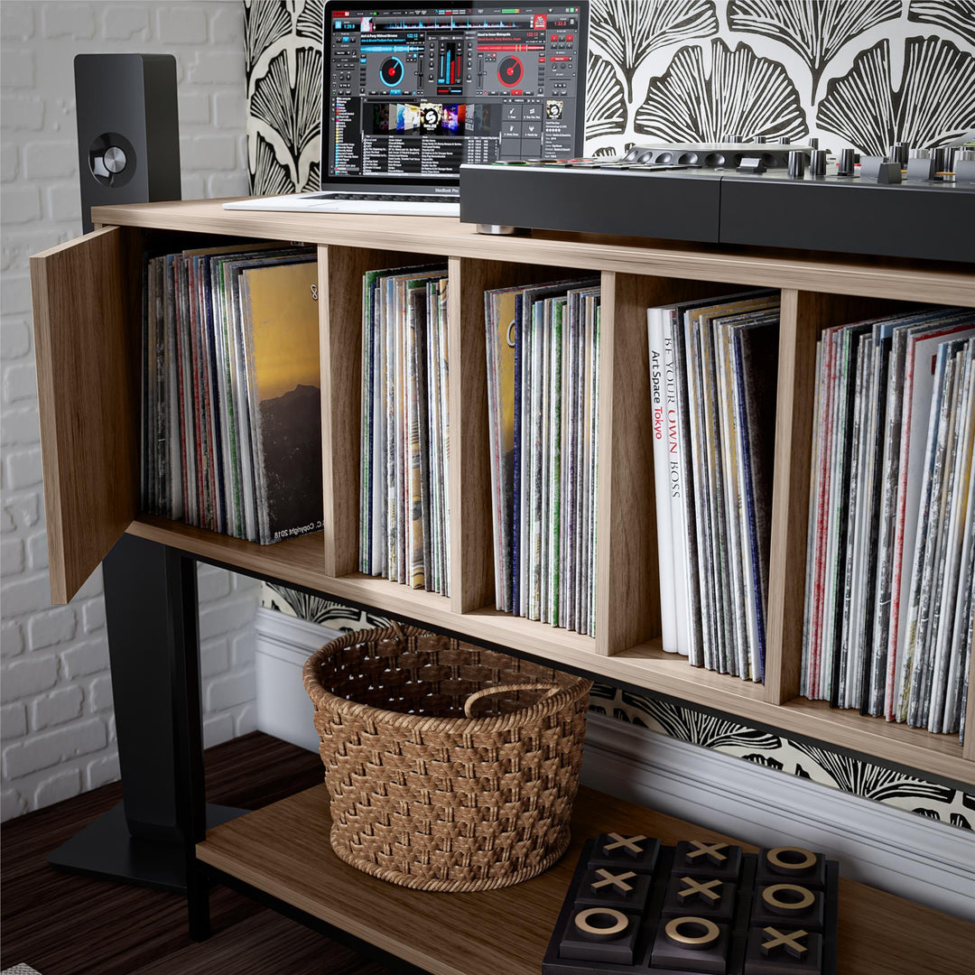 Cooper Media Credenza/DJ Stand - Danish Walnut