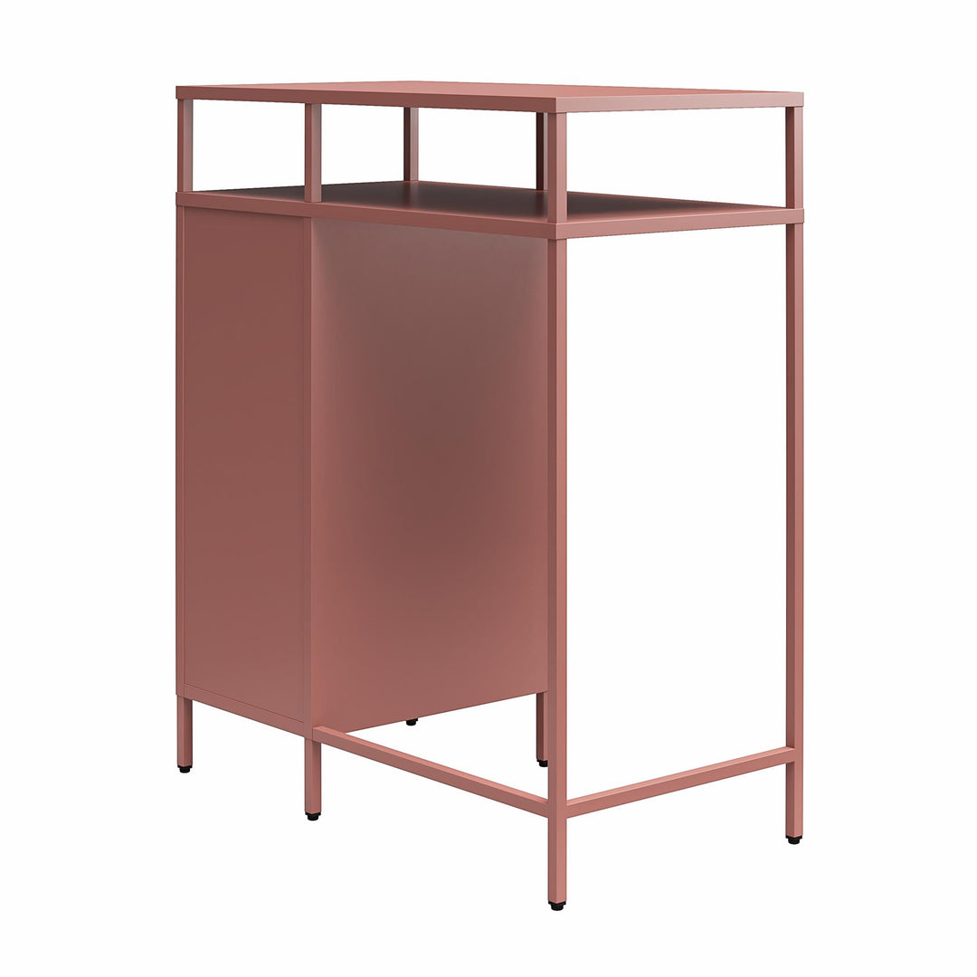 Cache Metal Locker-Style Mini Refrigerator Organizer - Dusty Rose