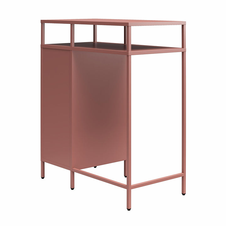 Cache Metal Locker-Style Mini Refrigerator Organizer - Dusty Rose