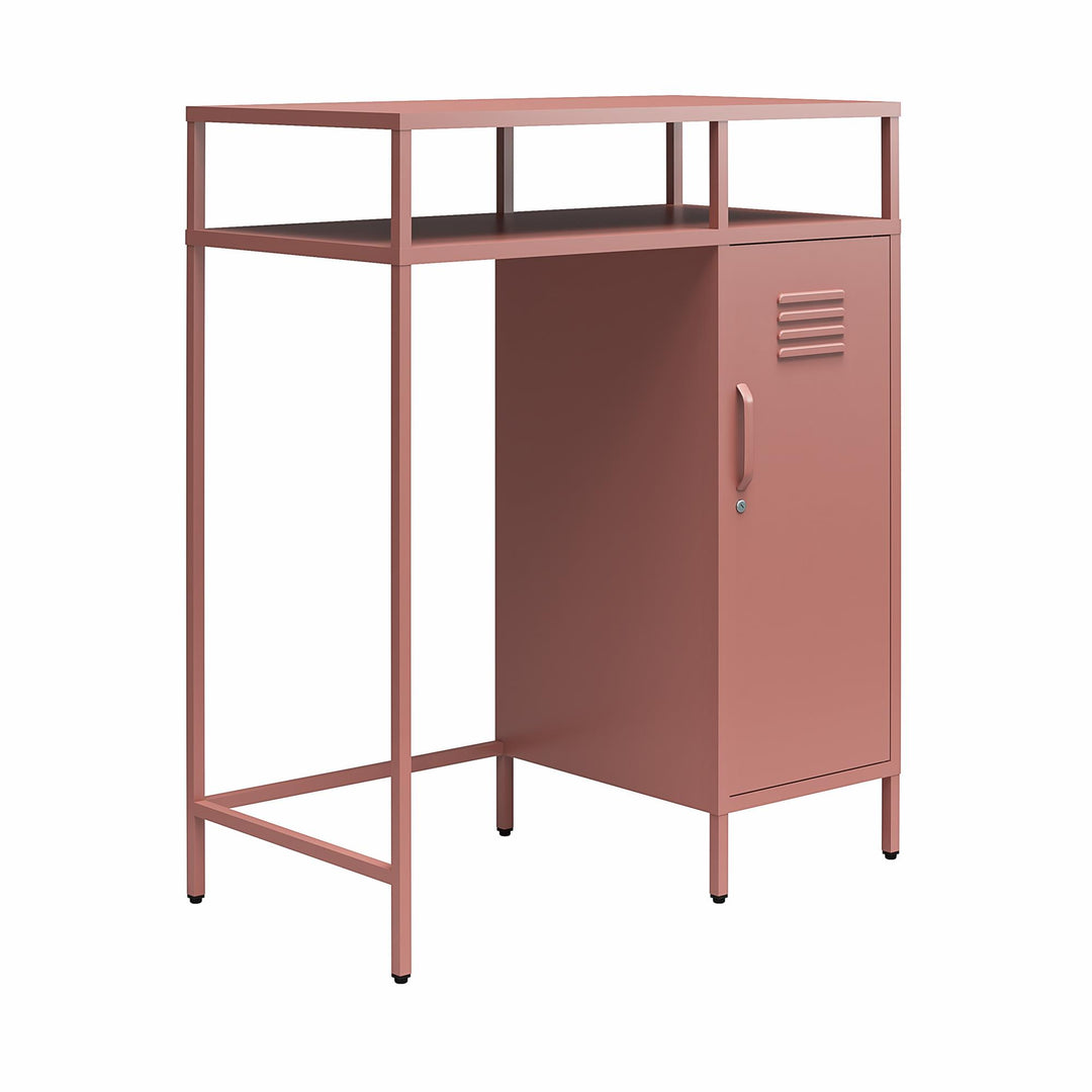 Cache Metal Locker-Style Mini Refrigerator Organizer - Dusty Rose