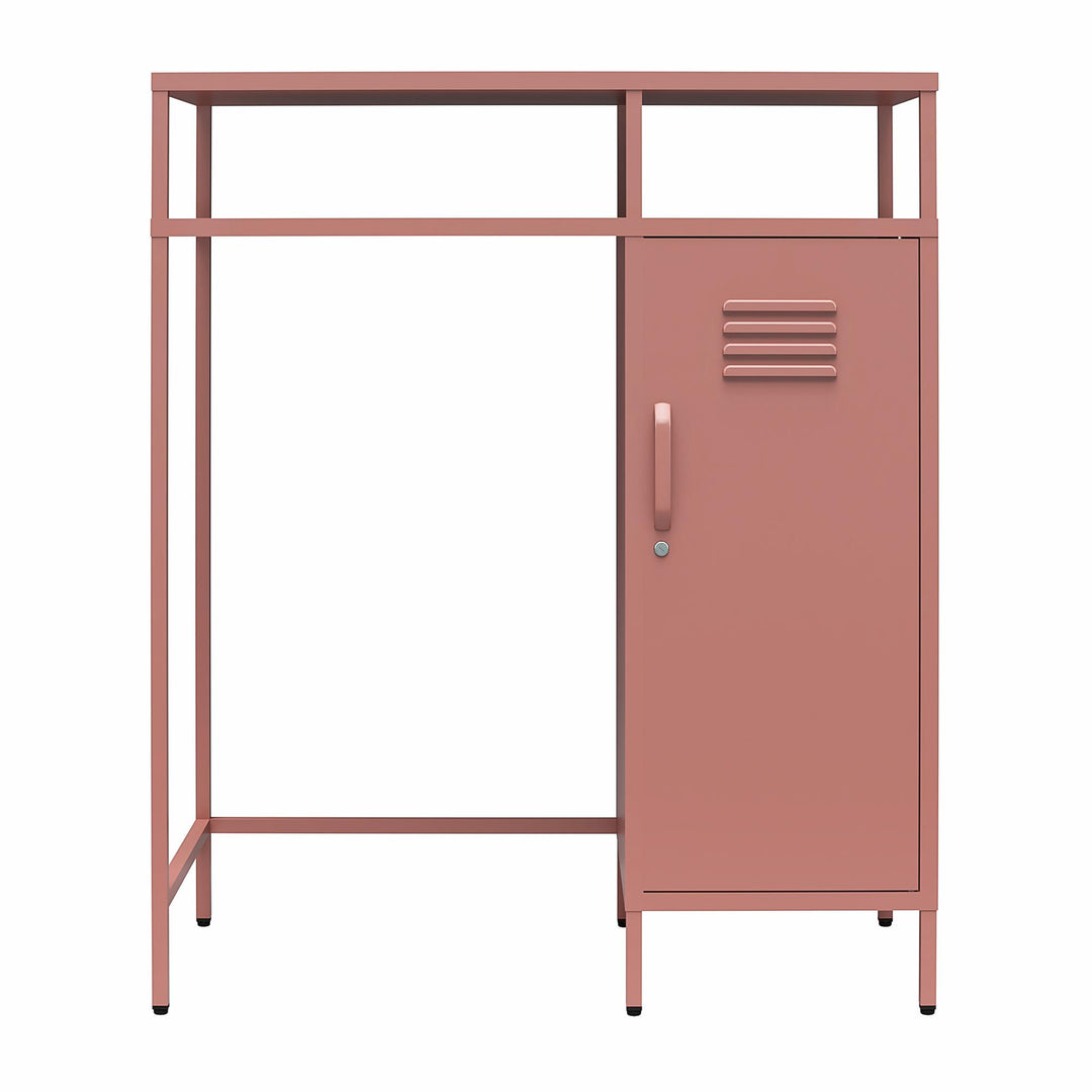 Cache Metal Locker-Style Mini Refrigerator Organizer - Dusty Rose