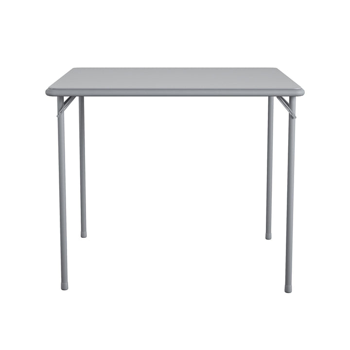 34" Square Vinyl Tabletop Folding Table - Gray