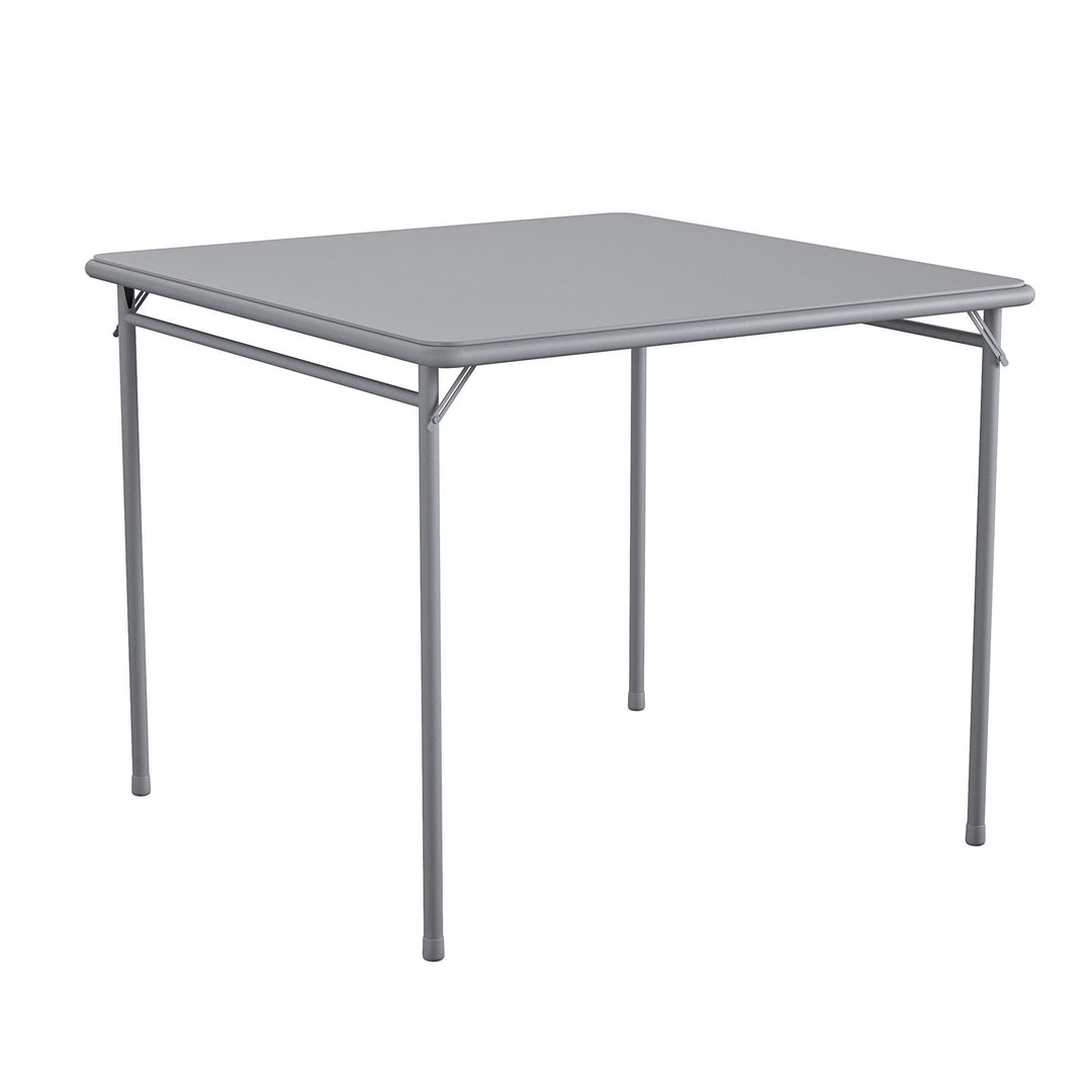 34" Square Vinyl Tabletop Folding Table - Gray