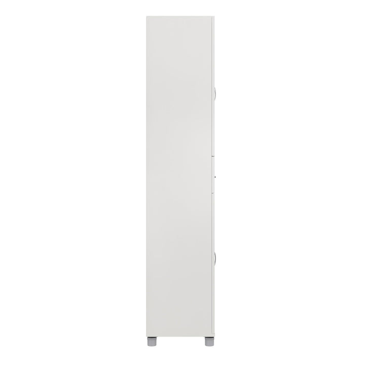 Basin Framed Storage Cabinet with Drawer - White