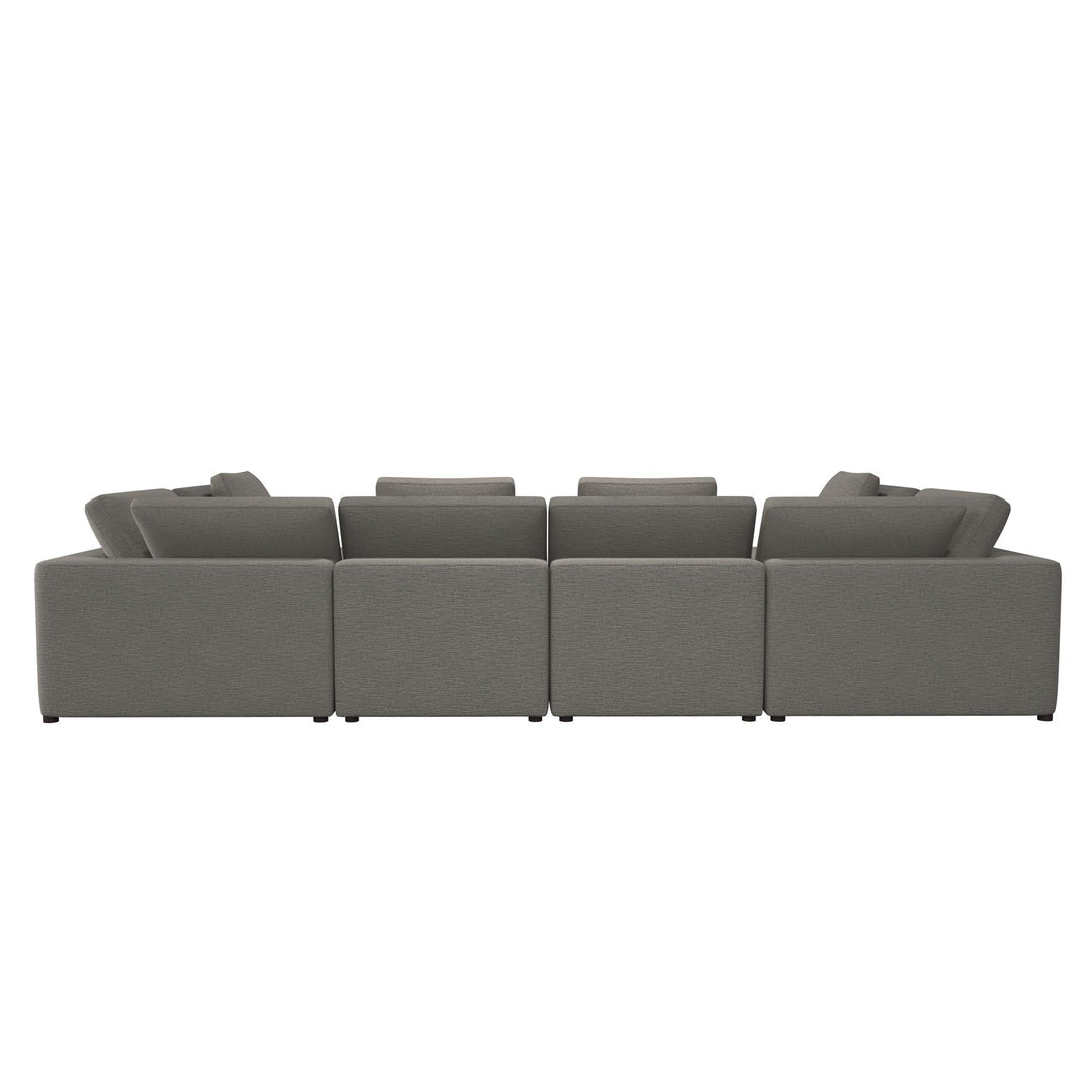 York U-Shaped Sectional Sofa Bundle - Taupe - 71” or More