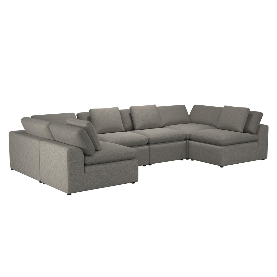 York U-Shaped Sectional Sofa Bundle - Taupe - 71” or More