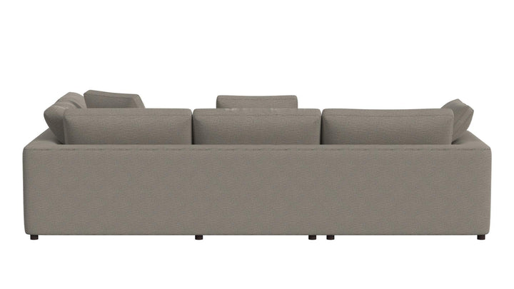 York 5 Piece Sectional Sofa Set - Taupe - 71” or More