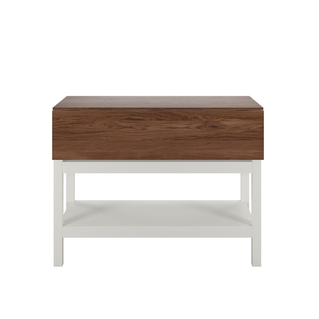 Tallen 48" Flip Kitchen Island Table - Walnut - 48"